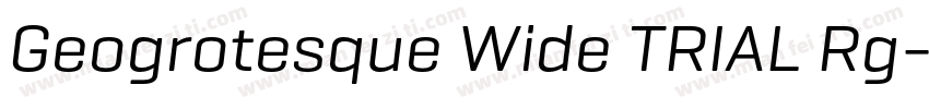 Geogrotesque Wide TRIAL Rg字体转换